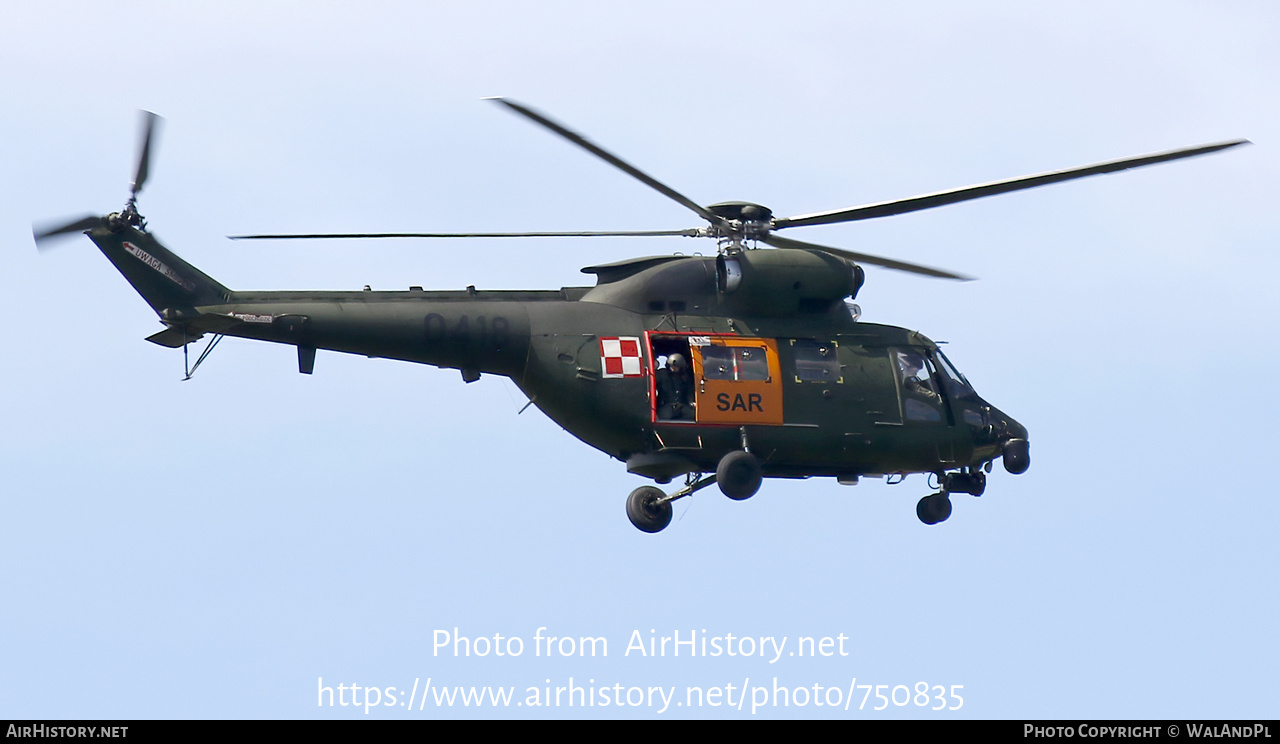 Aircraft Photo of 0418 | PZL-Swidnik W-3RL Sokol | Poland - Army | AirHistory.net #750835