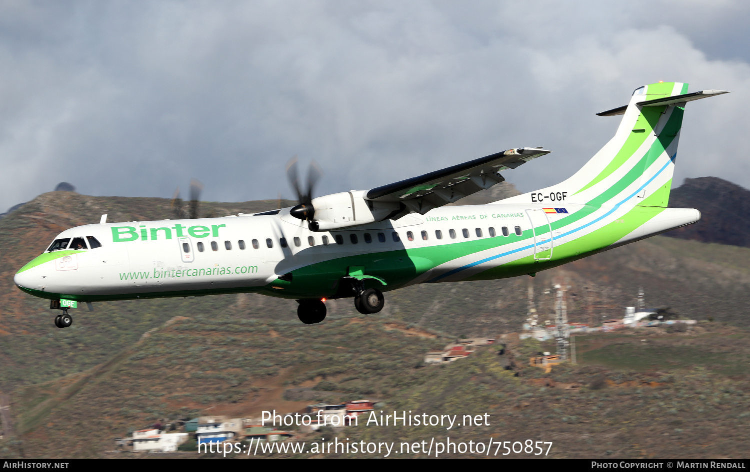 Aircraft Photo of EC-OGF | ATR ATR-72-600 (ATR-72-212A) | Binter Canarias | AirHistory.net #750857