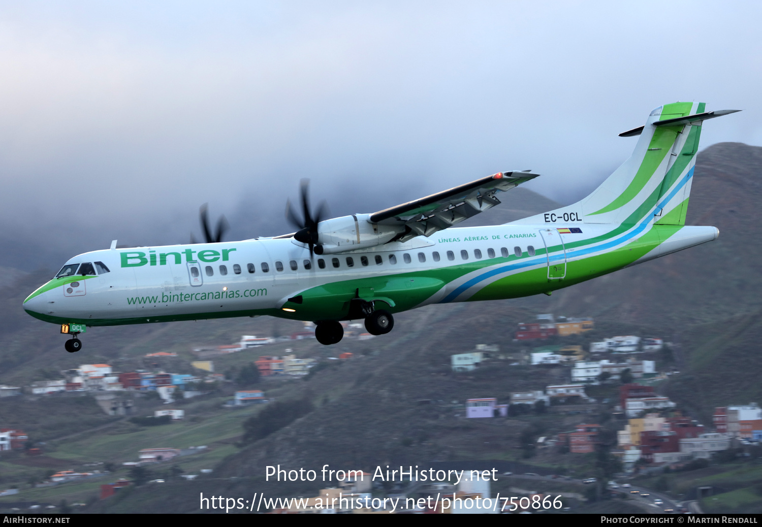 Aircraft Photo of EC-OCL | ATR ATR-72-600 (ATR-72-212A) | Binter Canarias | AirHistory.net #750866