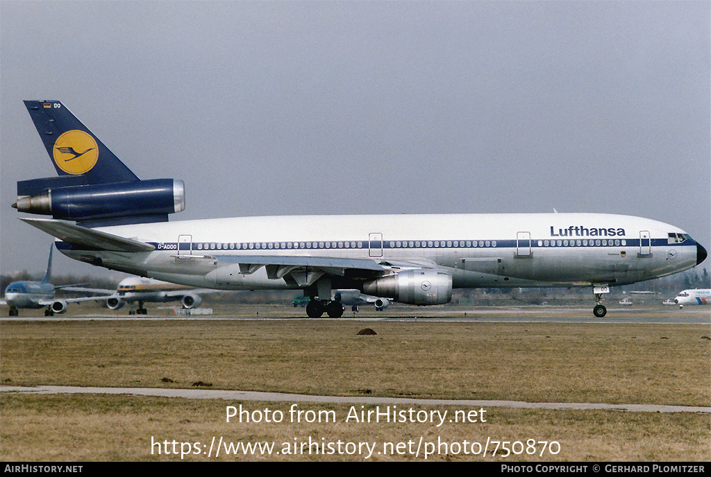 Aircraft Photo of D-ADDO | McDonnell Douglas DC-10-30 | Lufthansa | AirHistory.net #750870