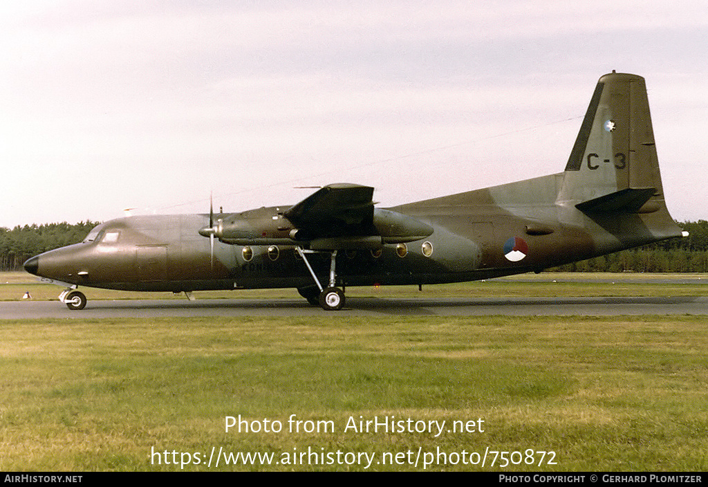 Aircraft Photo of C-3 | Fokker F27-100 Friendship | Netherlands - Air Force | AirHistory.net #750872