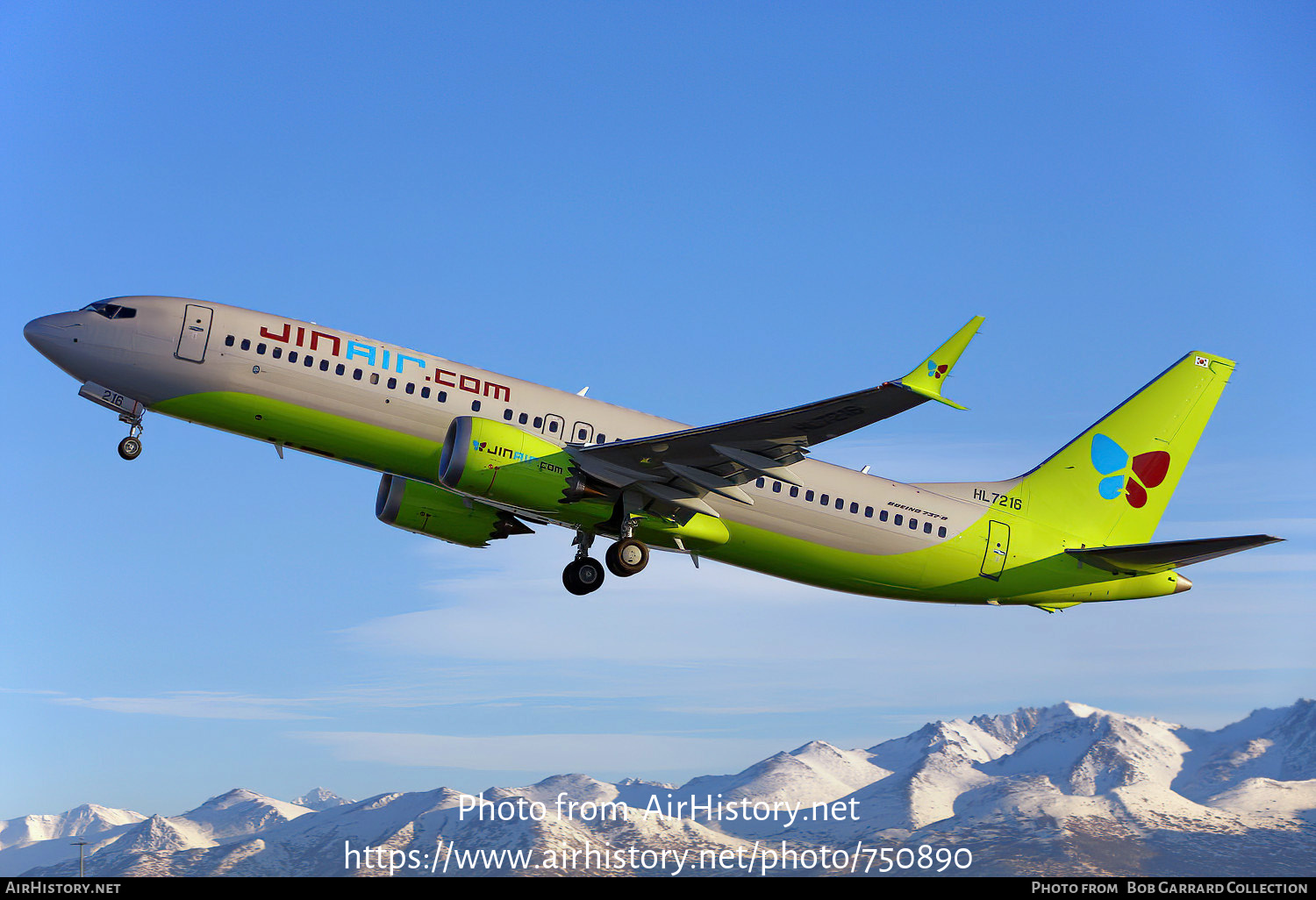 Aircraft Photo of HL7216 | Boeing 737-8 Max 8 | Jin Air | AirHistory.net #750890