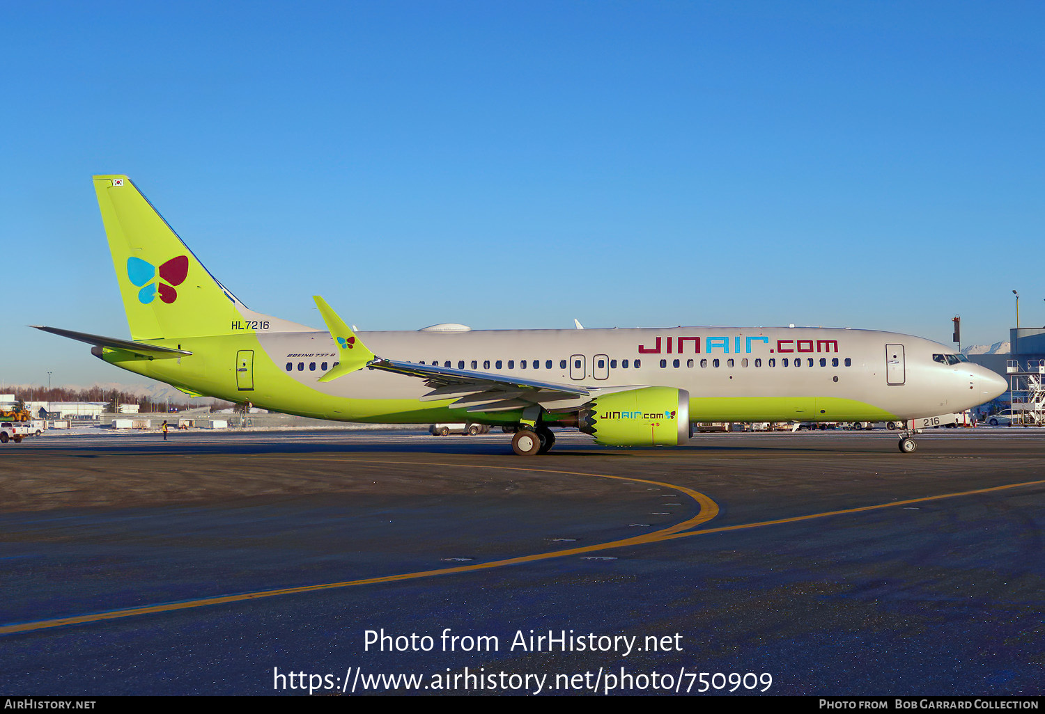 Aircraft Photo of HL7216 | Boeing 737-8 Max 8 | Jin Air | AirHistory.net #750909