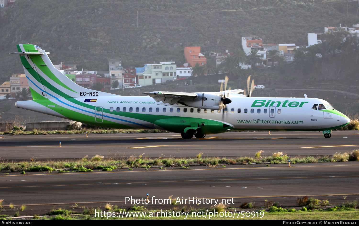 Aircraft Photo of EC-NSG | ATR ATR-72-600 (ATR-72-212A) | Binter Canarias | AirHistory.net #750919