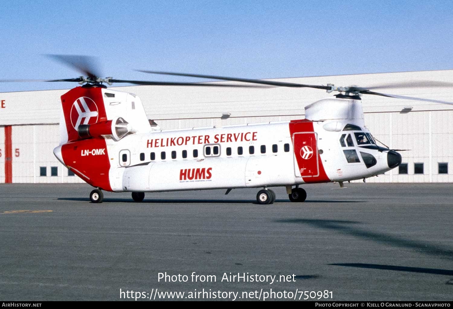 Aircraft Photo of LN-OMK | Boeing Vertol 234LR | Helikopter Service | AirHistory.net #750981