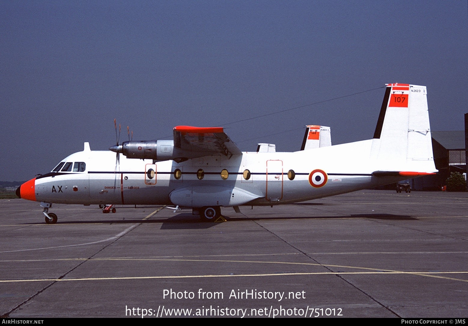 Aircraft Photo of 107 | Aerospatiale N-262D-51 Fregate | France - Air Force | AirHistory.net #751012