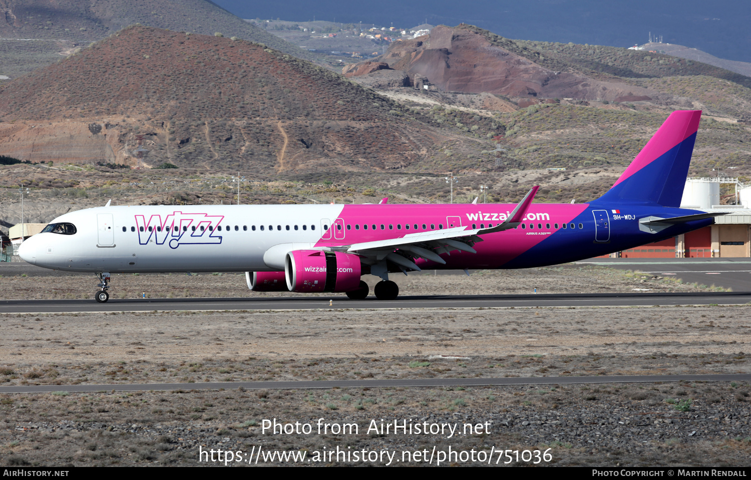 Aircraft Photo of 9H-WDJ | Airbus A321-271NX | Wizz Air | AirHistory.net #751036