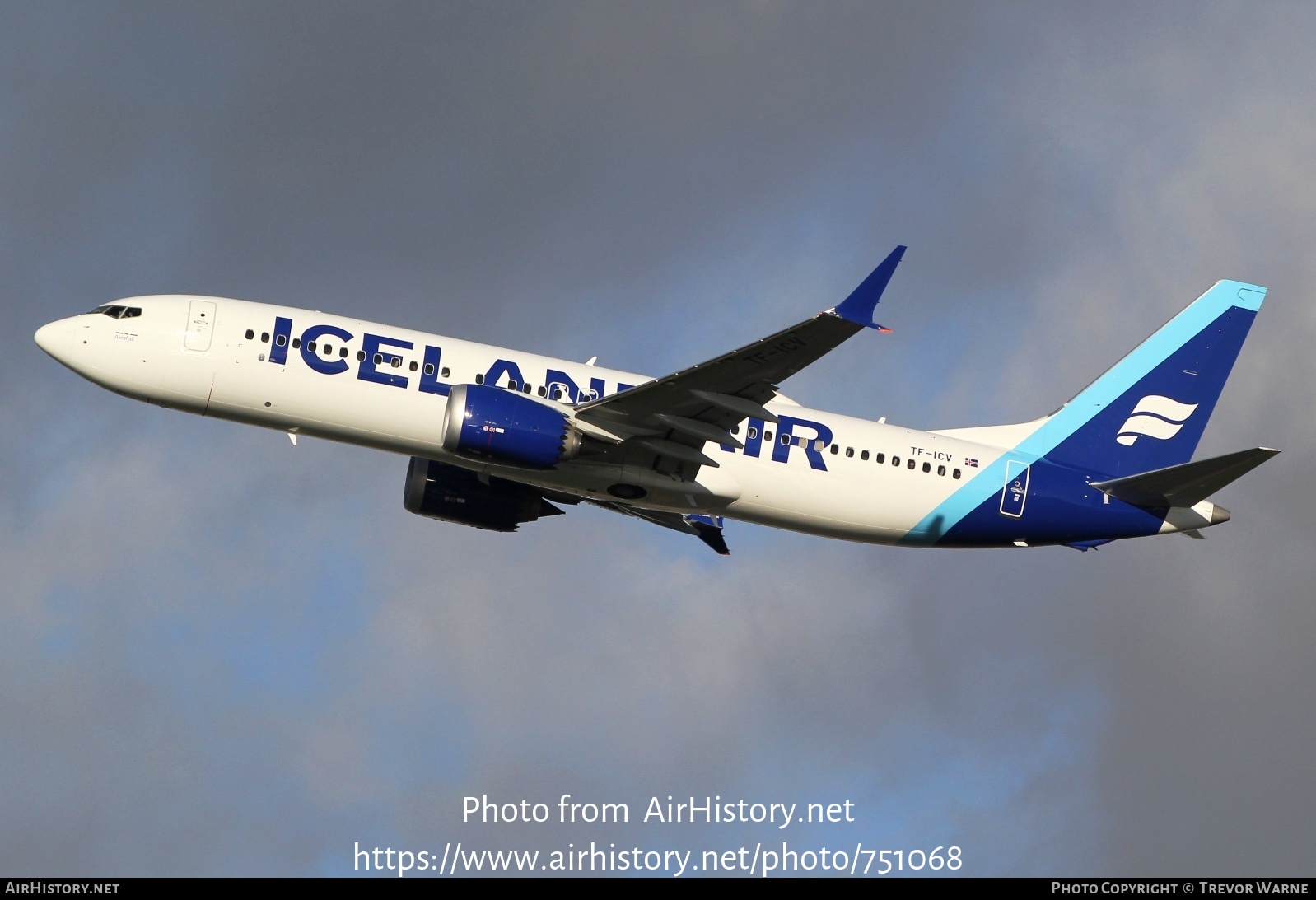 Aircraft Photo of TF-ICV | Boeing 737-8 Max 8 | Icelandair | AirHistory.net #751068