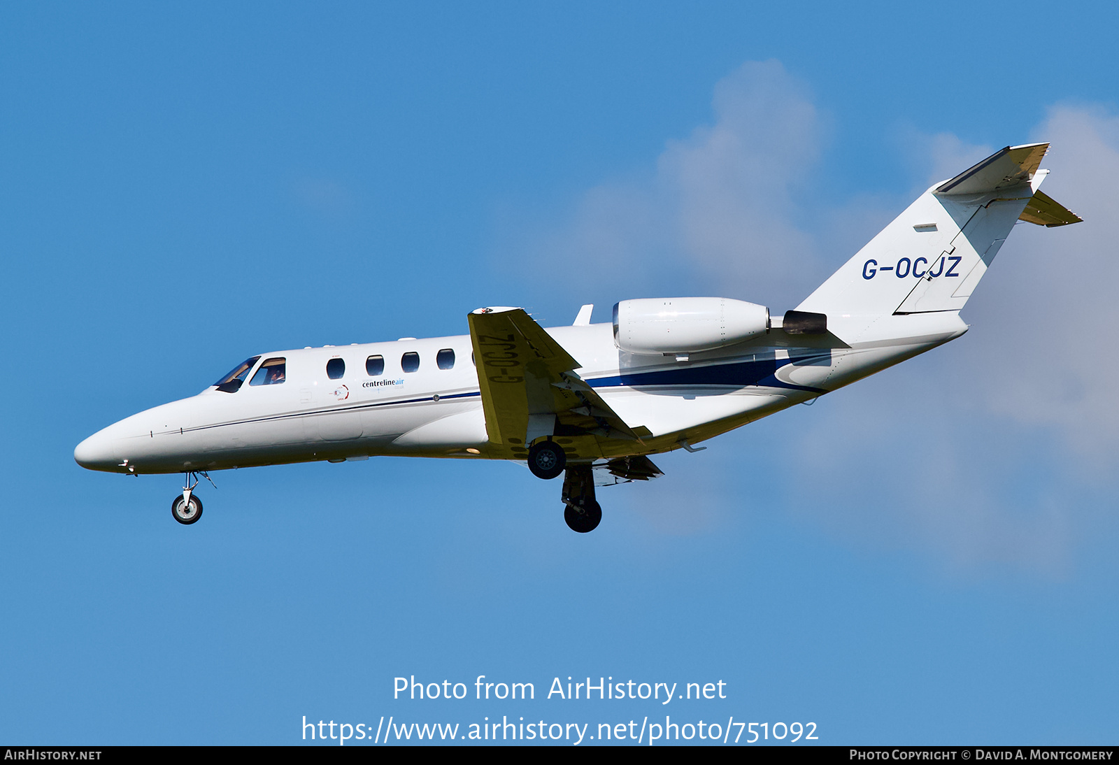 Aircraft Photo of G-OCJZ | Cessna 525A CitationJet CJ2 | Centreline Air | AirHistory.net #751092