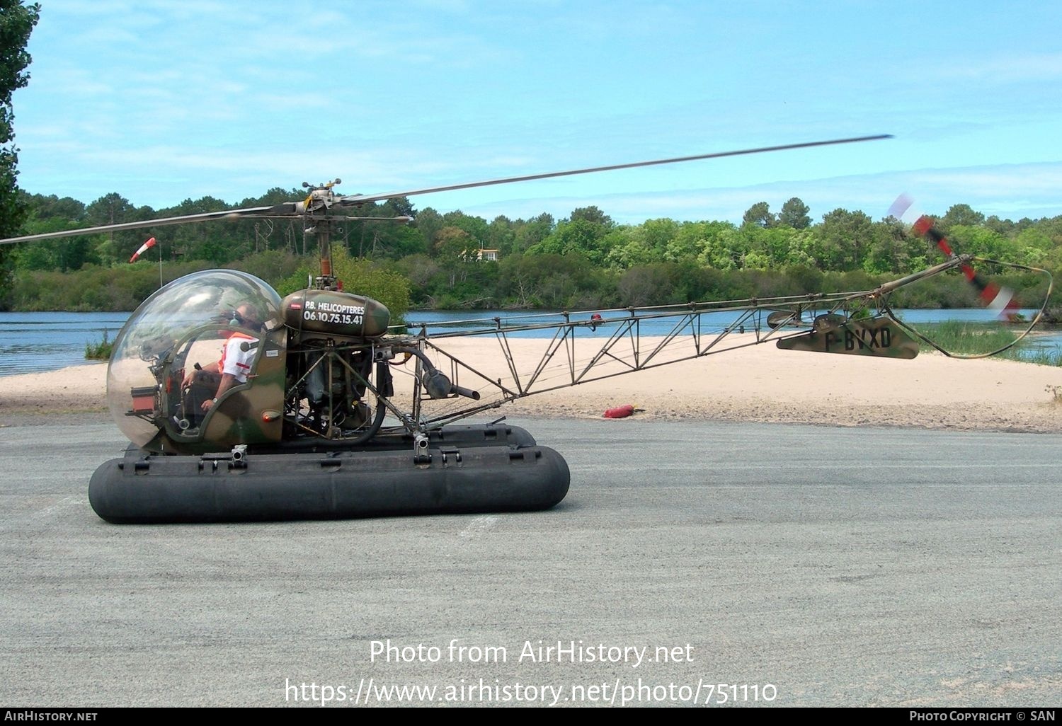 Aircraft Photo of F-BVXD | Bell 47G | PB Hélicoptères | AirHistory.net #751110