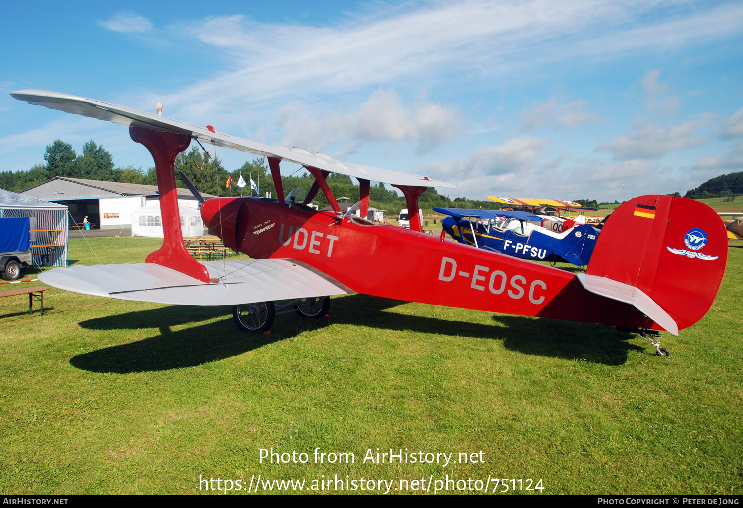 Aircraft Photo of D-EOSC | Udet U-12K Flamingo (replica) | Oldtimer Segelflugclub Wasserkuppe | AirHistory.net #751124