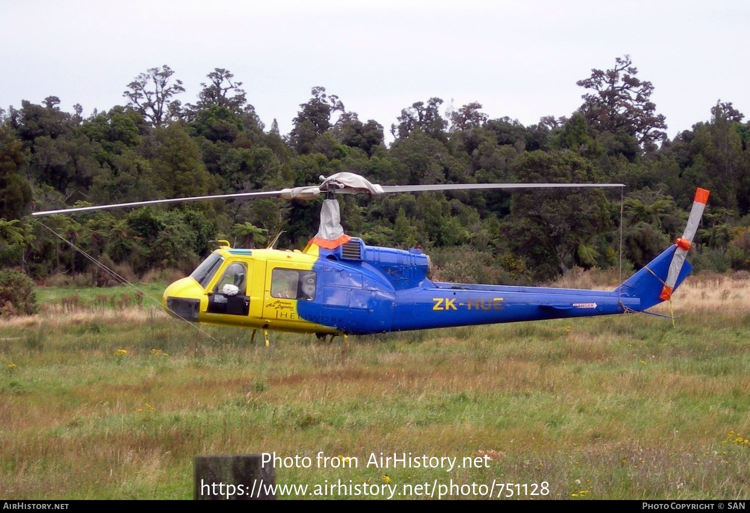 Aircraft Photo of ZK-HUE | Bell UH-1L Iroquois | Heliwork | AirHistory.net #751128