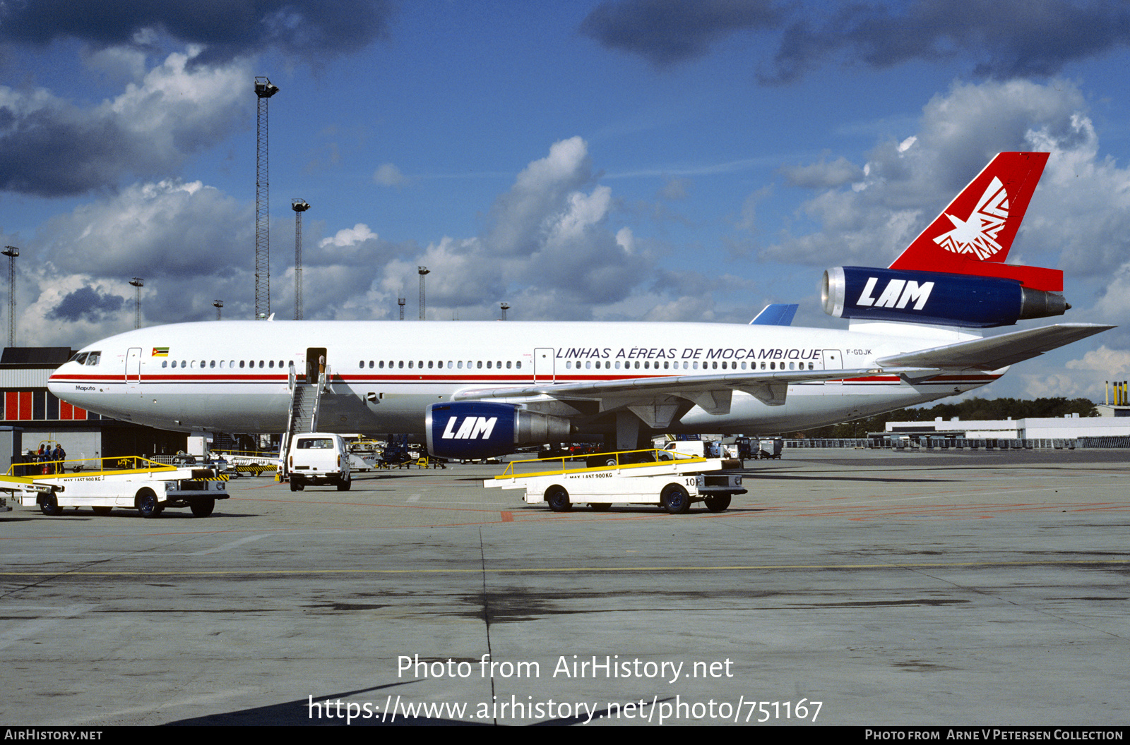 Aircraft Photo of F-GDJK | McDonnell Douglas DC-10-30 | LAM - Linhas Aéreas de Moçambique | AirHistory.net #751167