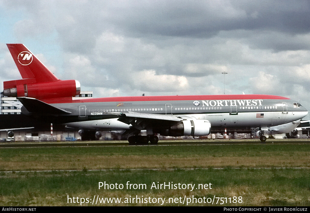 Aircraft Photo of N229NW | McDonnell Douglas DC-10-30 | Northwest Airlines | AirHistory.net #751188