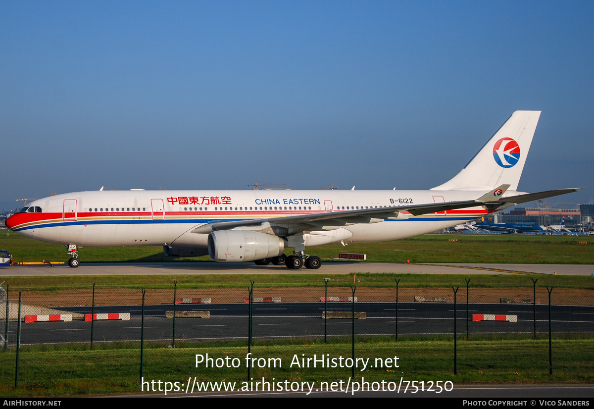 Aircraft Photo of B-6122 | Airbus A330-243 | China Eastern Airlines | AirHistory.net #751250