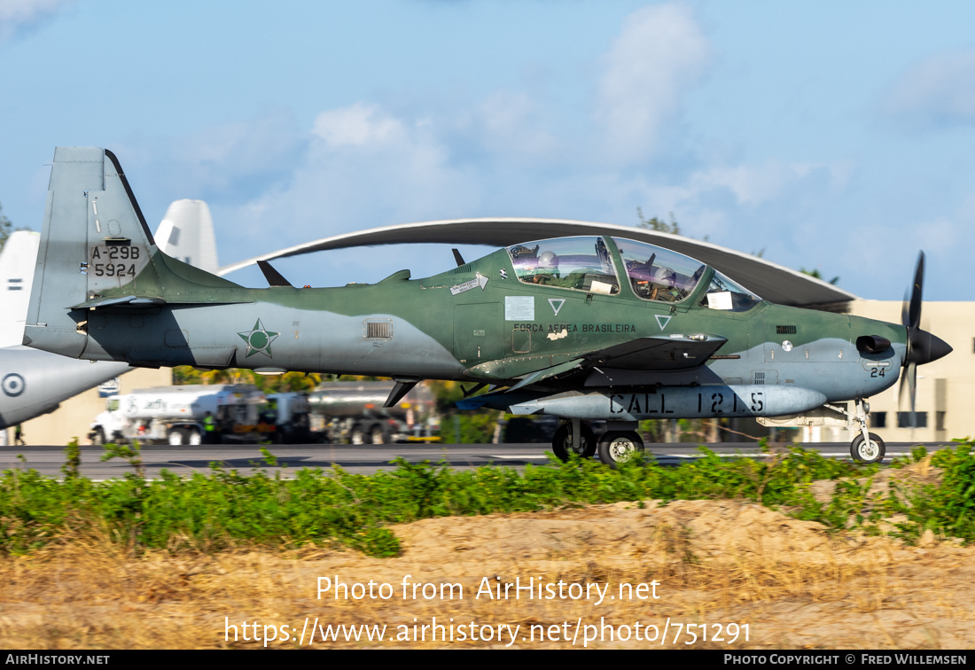 Aircraft Photo of 5924 | Embraer A-29B Super Tucano | Brazil - Air Force | AirHistory.net #751291