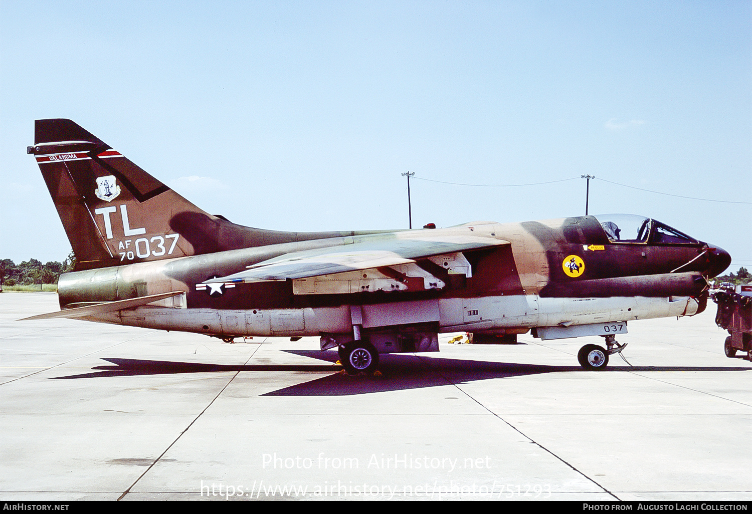 Aircraft Photo of 70-1037 / AF70-037 | LTV A-7D Corsair II | USA - Air Force | AirHistory.net #751293