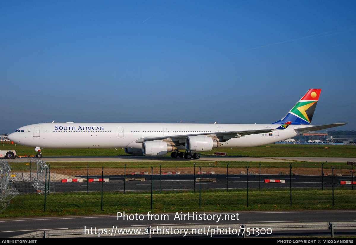 Aircraft Photo of ZS-SNH | Airbus A340-642 | South African Airways | AirHistory.net #751300