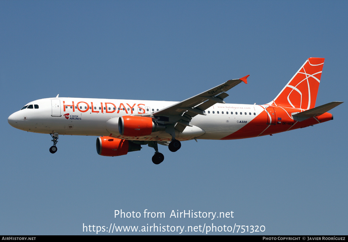 Aircraft Photo of OK-HCB | Airbus A320-214 | Holidays Czech Airlines | AirHistory.net #751320