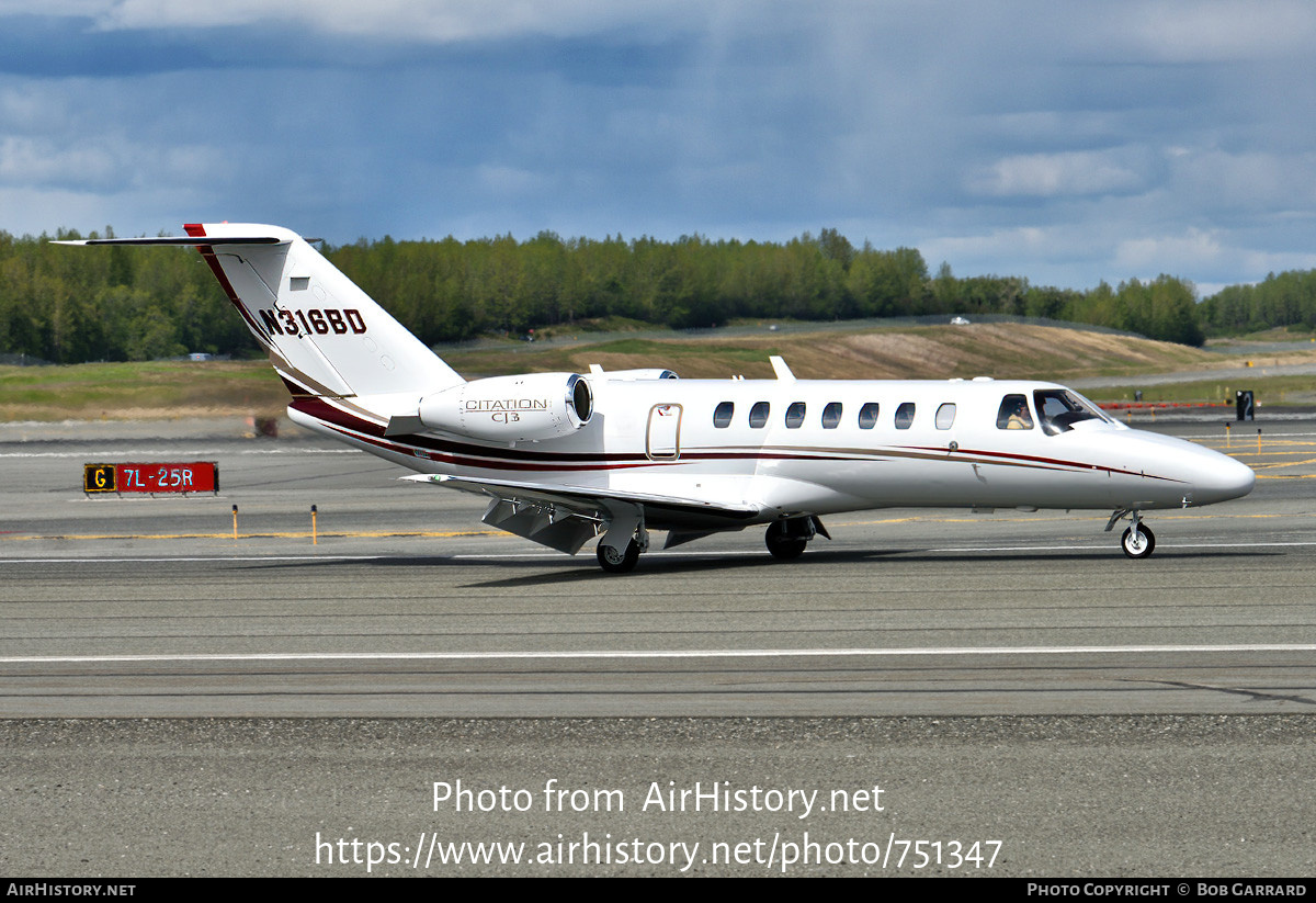 Aircraft Photo of N316BD | Cessna 525B CitationJet CJ3 | AirHistory.net #751347