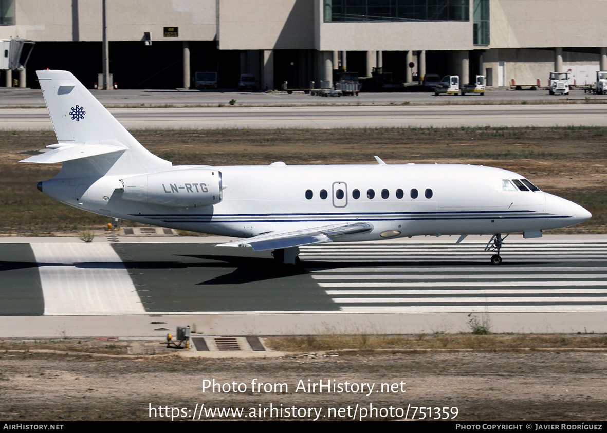 Aircraft Photo of LN-RTG | Dassault Falcon 2000 | AirHistory.net #751359