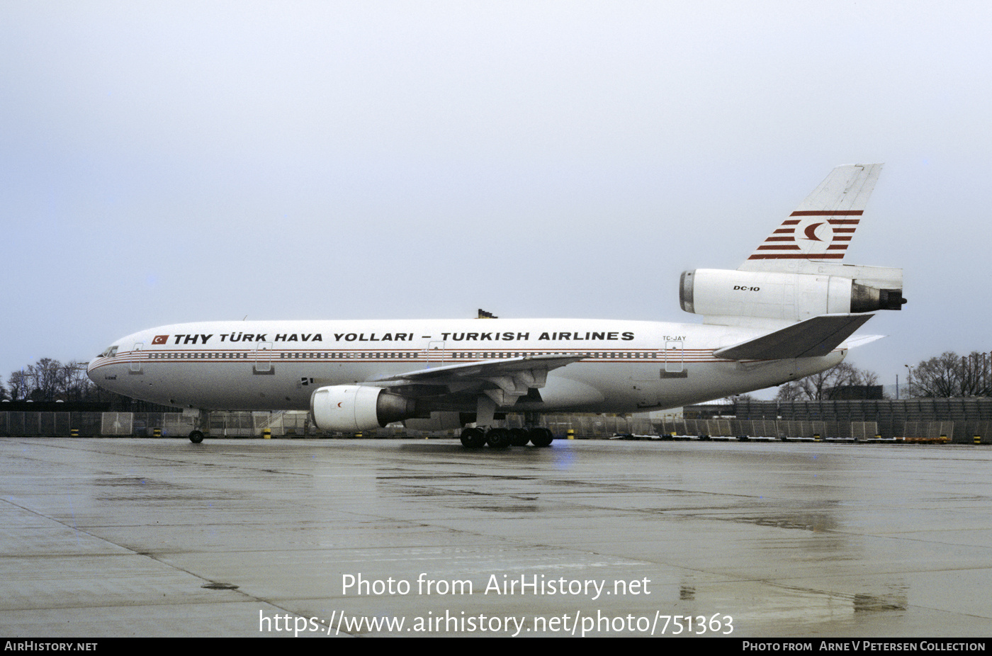 Aircraft Photo of TC-JAY | McDonnell Douglas DC-10-10 | THY Türk Hava Yolları - Turkish Airlines | AirHistory.net #751363