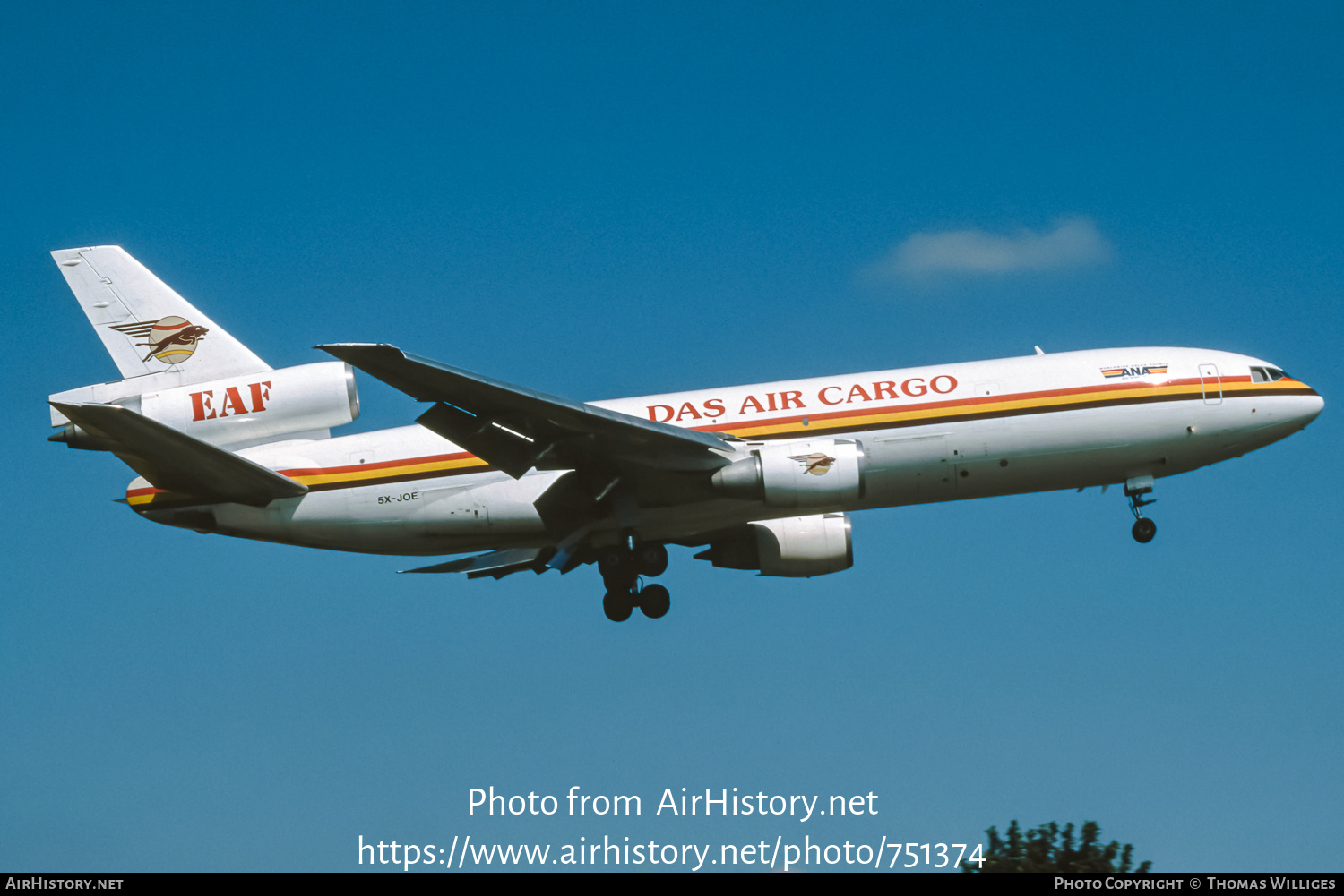 Aircraft Photo of 5X-JOE | McDonnell Douglas DC-10-30CF | DAS Air Cargo - Dairo Air Services | AirHistory.net #751374