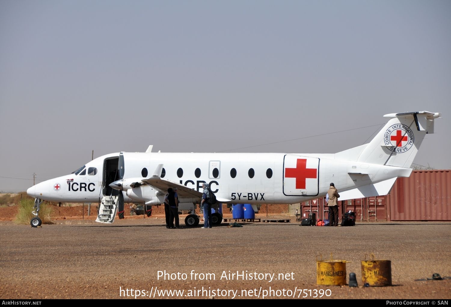 Aircraft Photo of 5Y-BVX | Beech 1900D | ICRC - International Committee of the Red Cross | AirHistory.net #751390