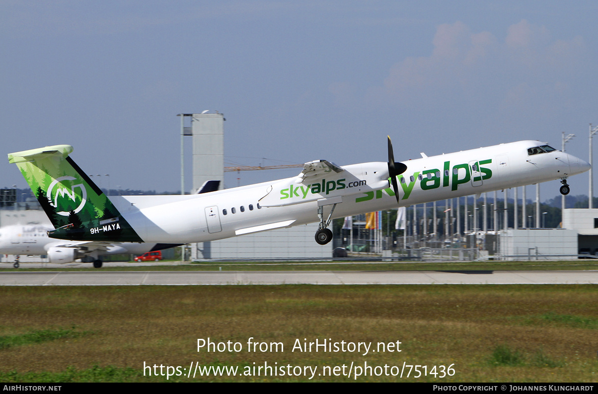 Aircraft Photo of 9H-MAYA | Bombardier DHC-8-402 Dash 8 | SkyAlps | AirHistory.net #751436