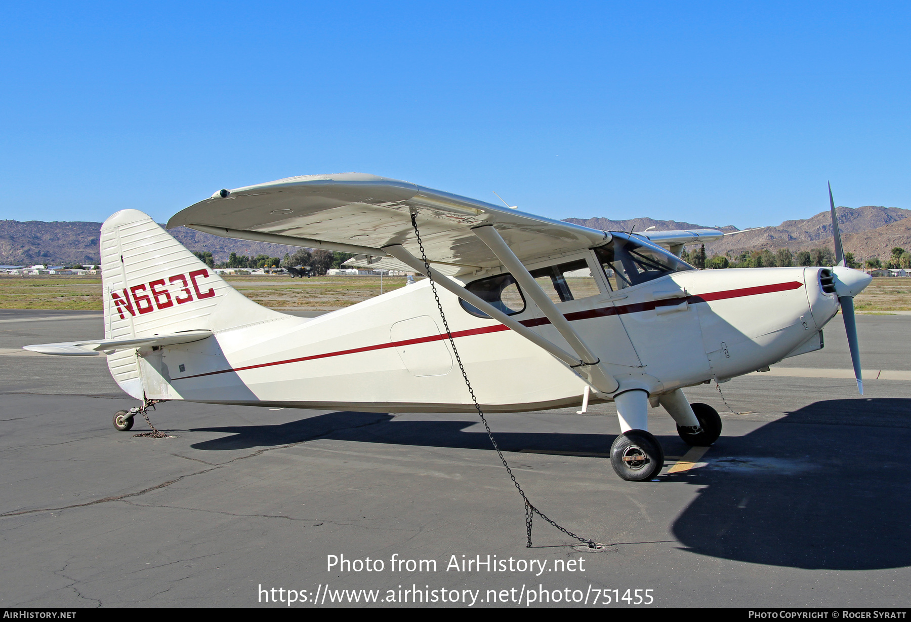 Aircraft Photo of N663C | Stinson 108-3 | AirHistory.net #751455