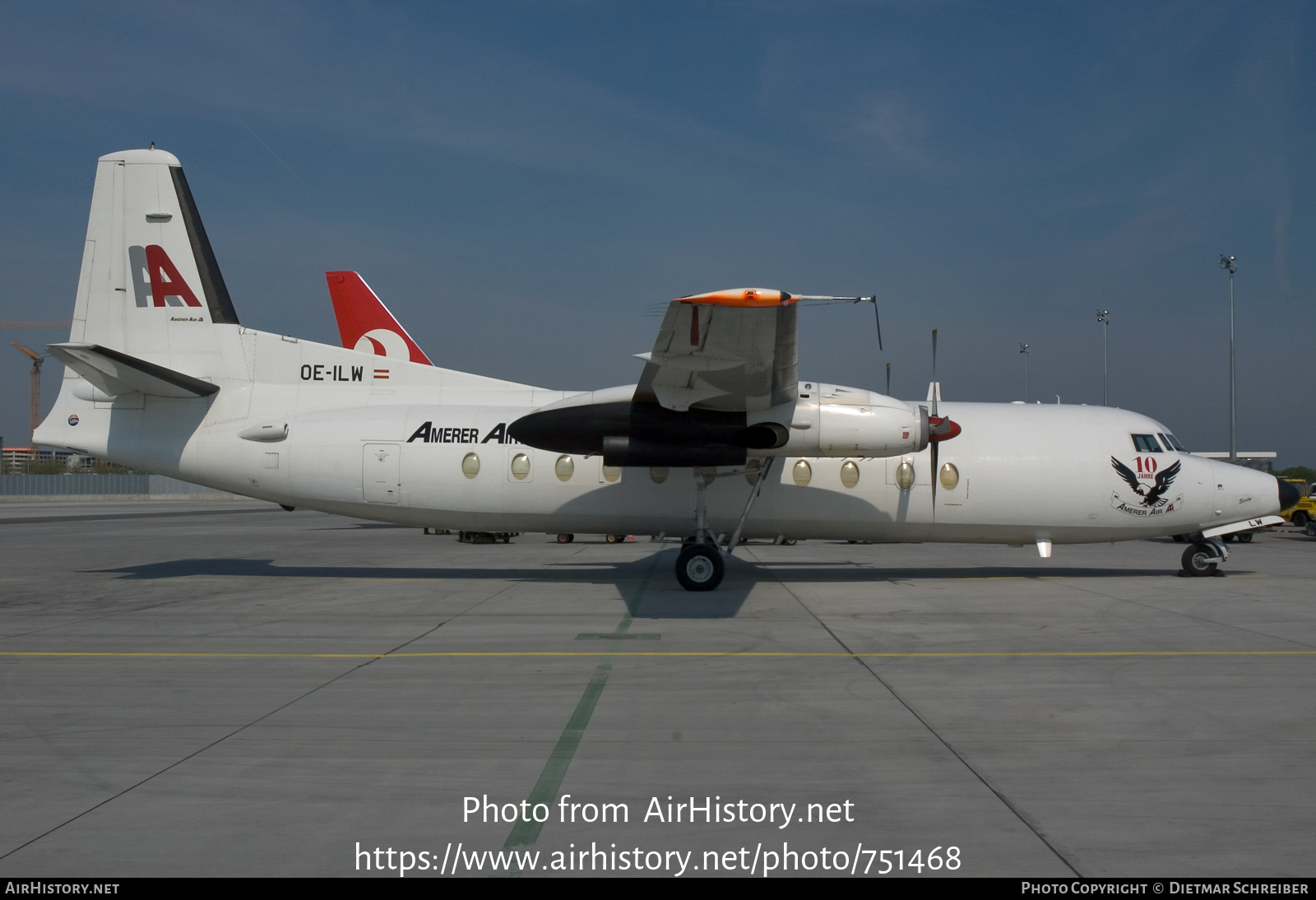 Aircraft Photo of OE-ILW | Fokker F27-500 Friendship | Amerer Air | AirHistory.net #751468