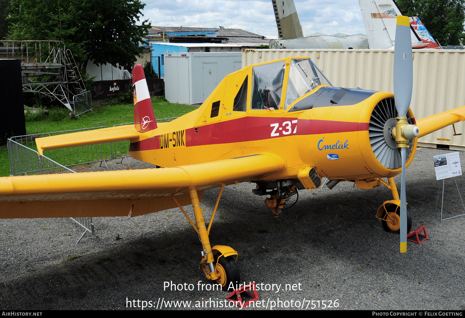 Aircraft Photo of DM-SNK | Let Z-37A Cmelak | Interflug | AirHistory.net #751526