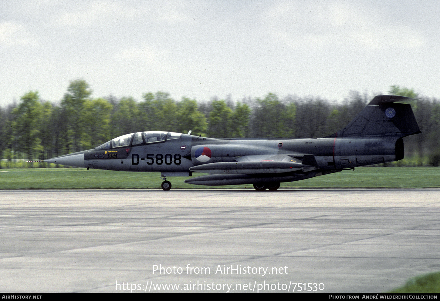 Aircraft Photo of D-5808 | Lockheed TF-104G Starfighter | Netherlands - Air Force | AirHistory.net #751530