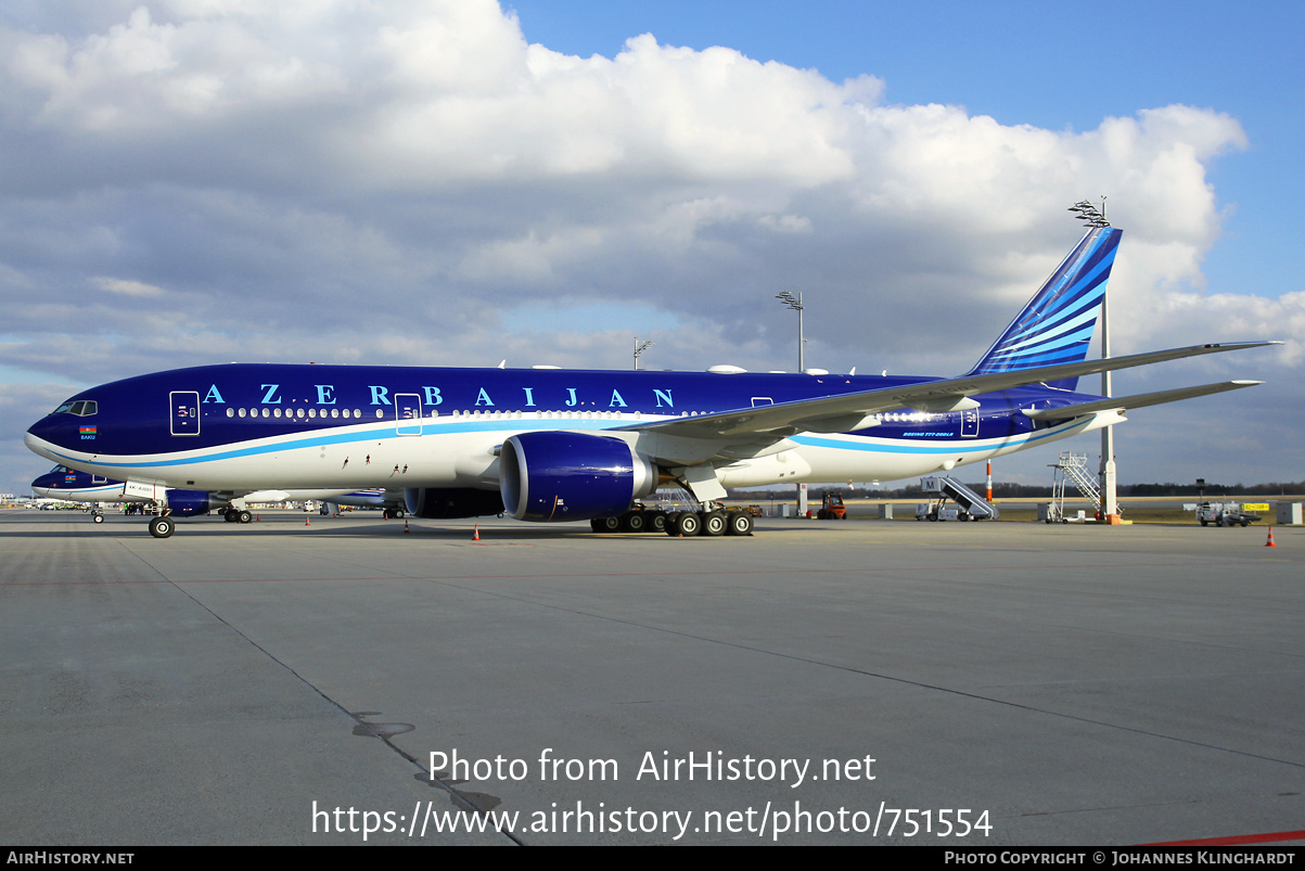 Aircraft Photo of 4K-AI001 | Boeing 777-200LR/BBJ | Azerbaijan Government | AirHistory.net #751554