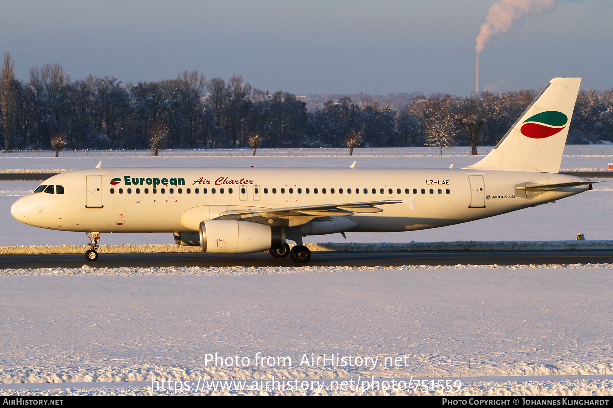 Aircraft Photo of LZ-LAE | Airbus A320-231 | European Air Charter | AirHistory.net #751559