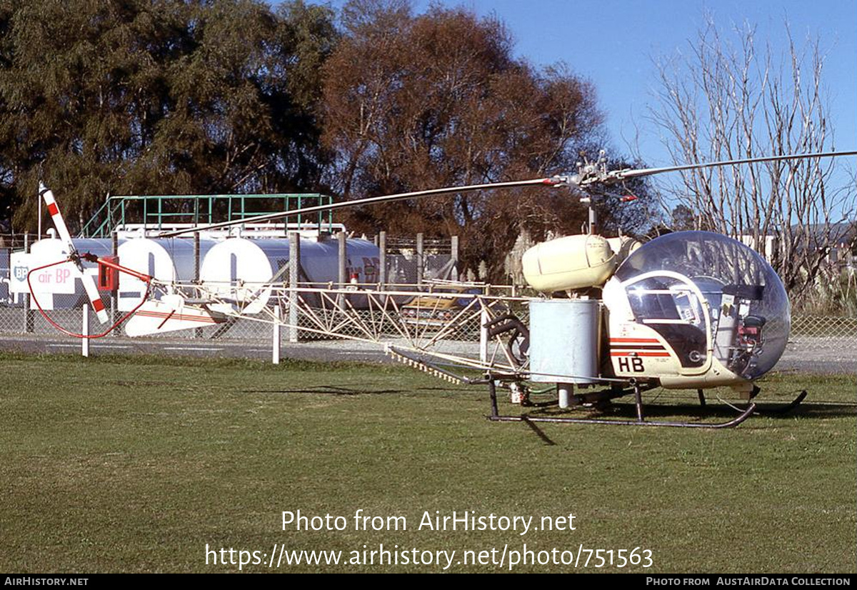 Aircraft Photo of ZK-HHB / HB | Bell 47G-3B-1 | AirHistory.net #751563