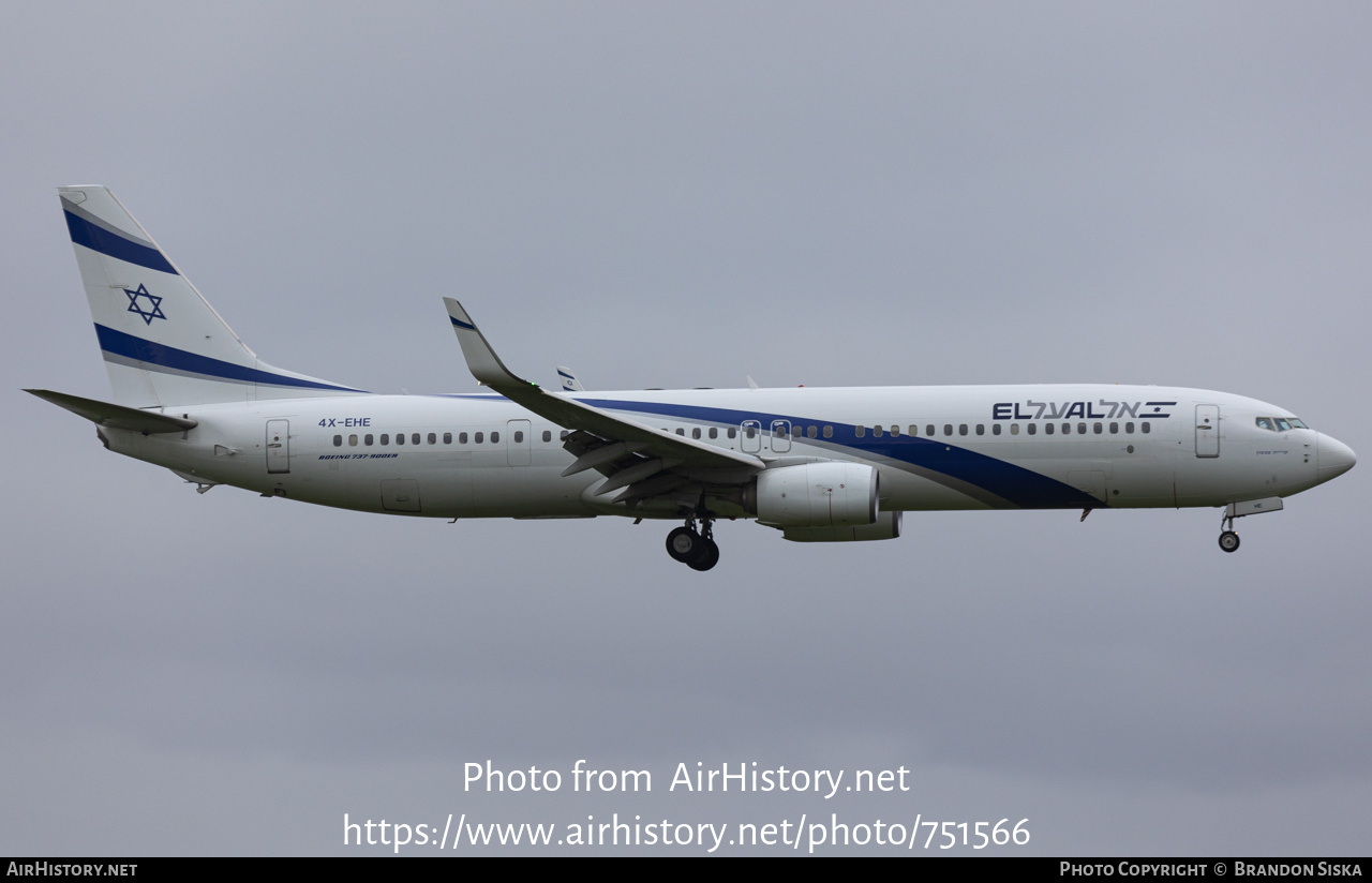 Aircraft Photo of 4X-EHE | Boeing 737-958/ER | El Al Israel Airlines | AirHistory.net #751566