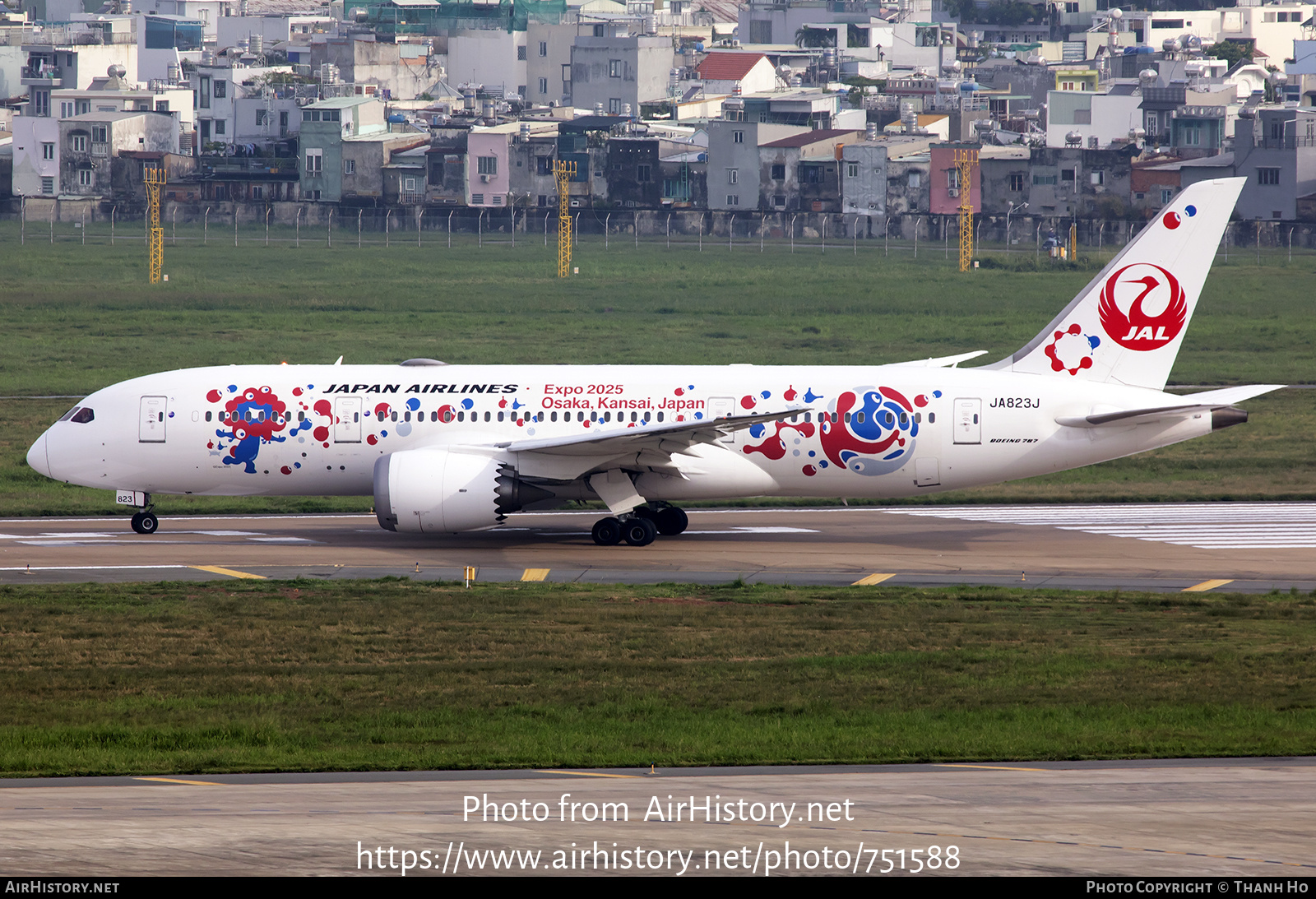 Aircraft Photo of JA823J | Boeing 787-8 Dreamliner | Japan Airlines - JAL | AirHistory.net #751588