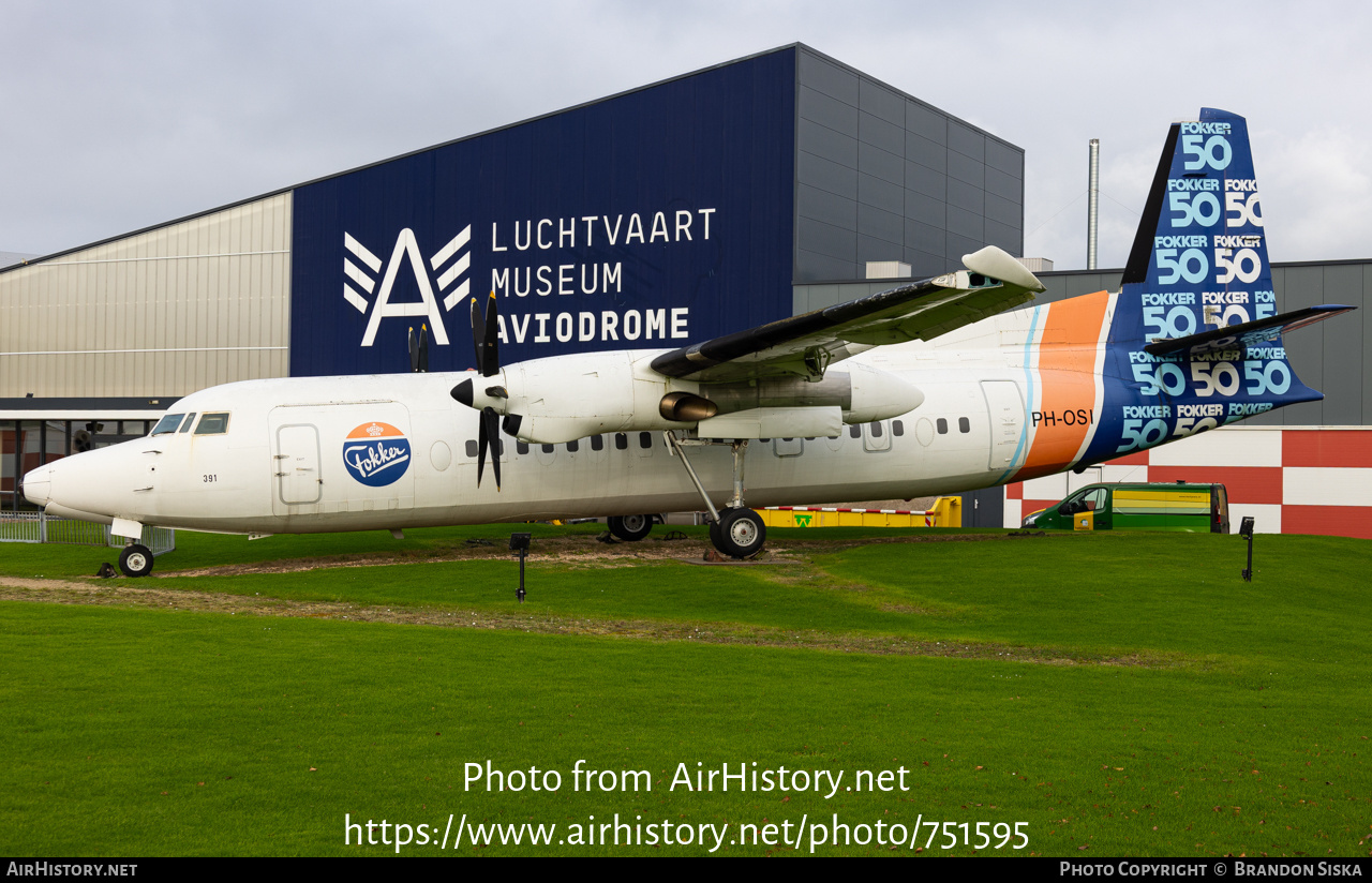 Aircraft Photo of PH-OSI | Fokker 50 | Fokker | AirHistory.net #751595