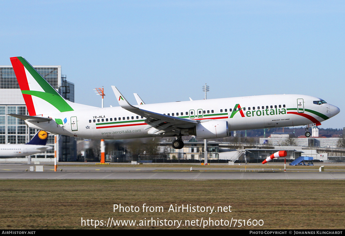 Aircraft Photo of YR-HLA | Boeing 737-8HC | Aeroitalia | AirHistory.net #751600