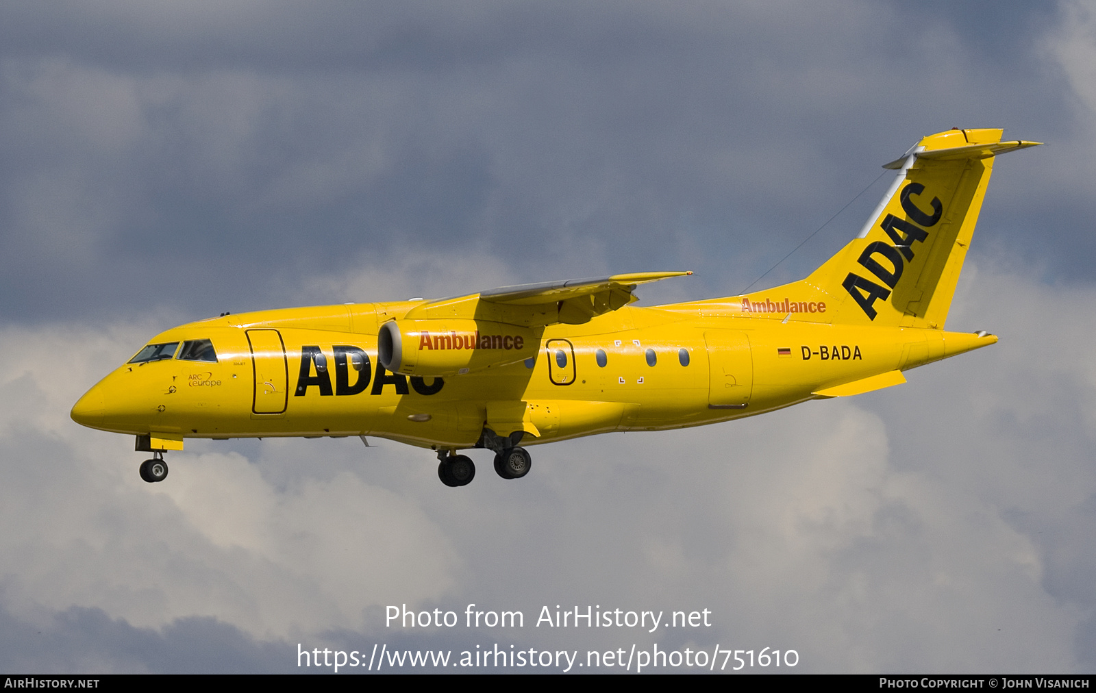 Aircraft Photo of D-BADA | Fairchild Dornier 328-310 328JET | ADAC Luftrettung | AirHistory.net #751610