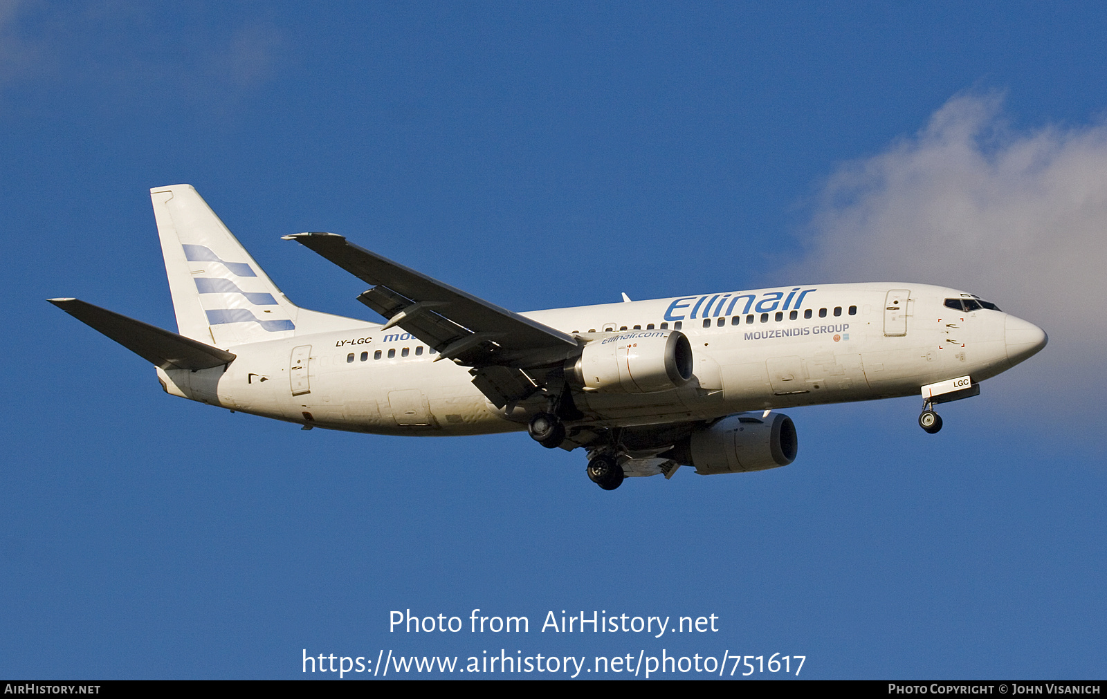 Aircraft Photo of LY-LGC | Boeing 737-382 | Ellinair | AirHistory.net #751617