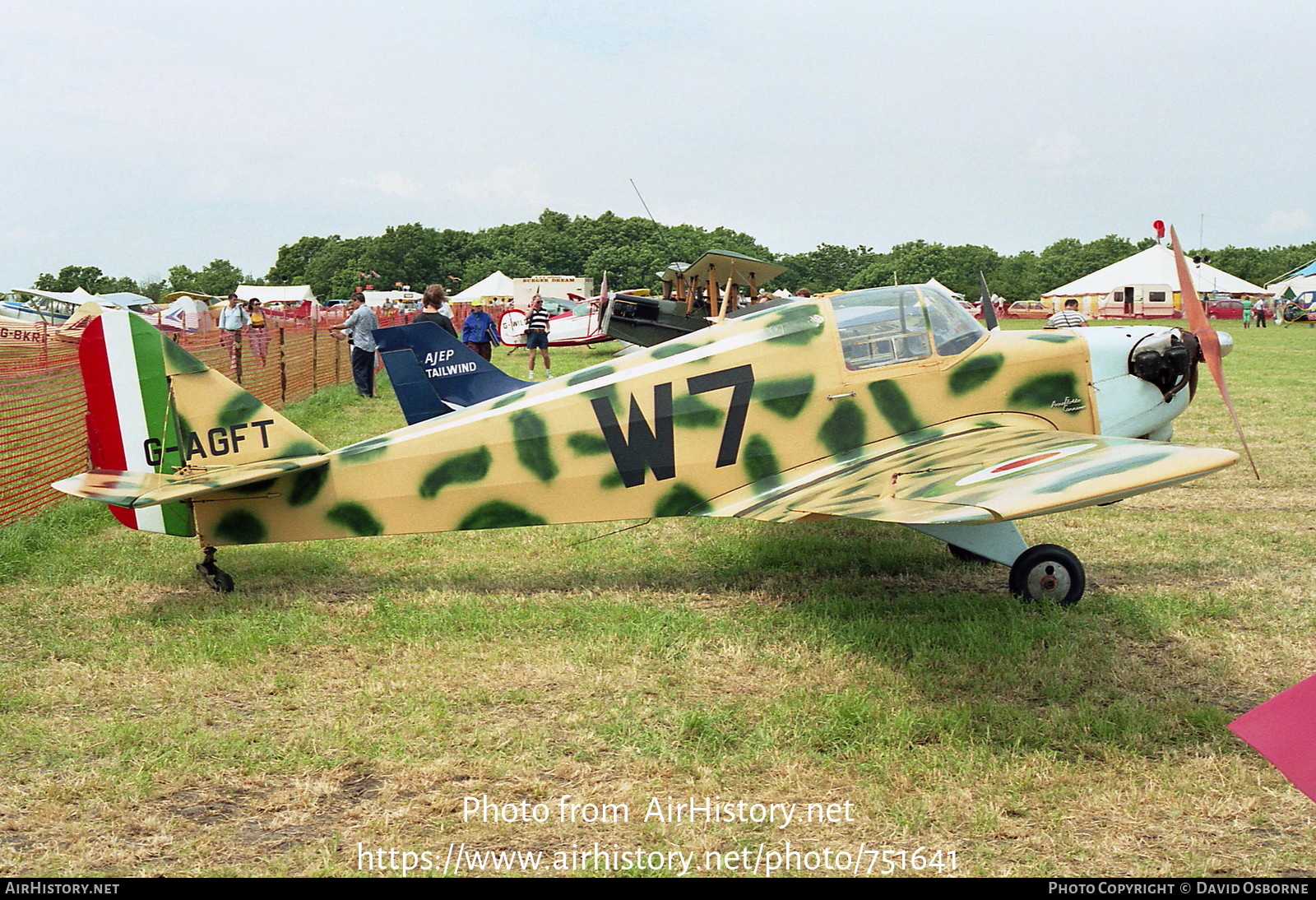 Aircraft Photo of G-AGFT | Avia-Lombardi FL-3 | Italy - Air Force | AirHistory.net #751641