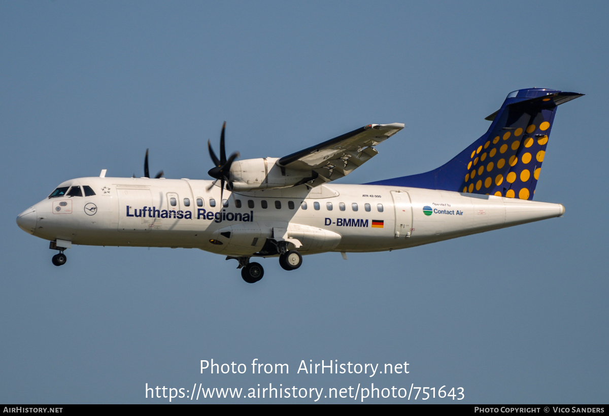 Aircraft Photo of D-BMMM | ATR ATR-42-500 | Lufthansa Regional | AirHistory.net #751643