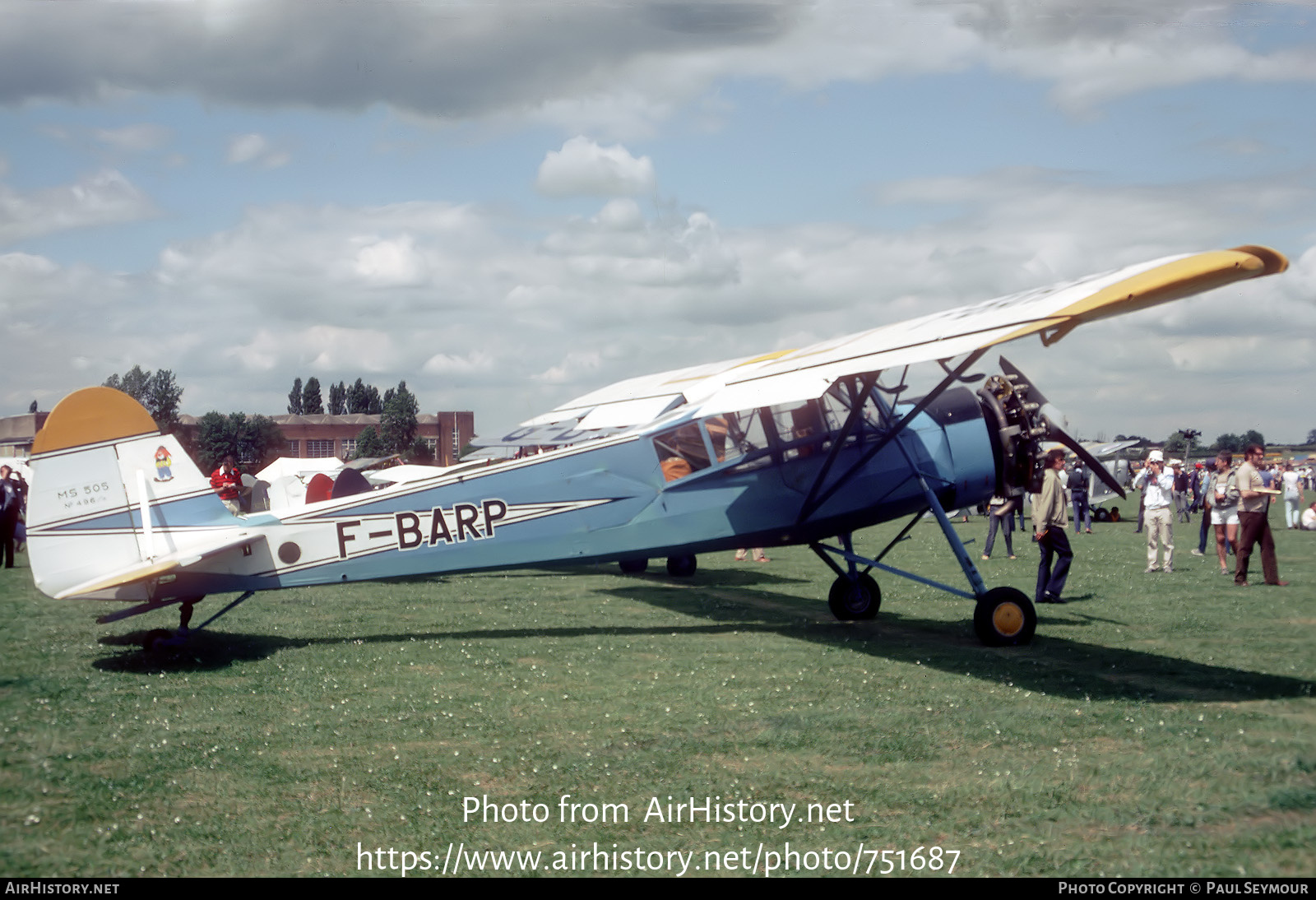 Aircraft Photo of F-BARP | Morane-Saulnier MS.505 Criquet | AirHistory.net #751687