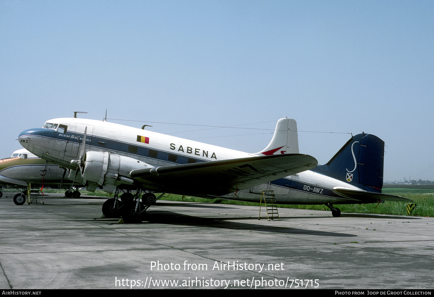 Aircraft Photo of OO-AWZ | Douglas C-47A Dakota Mk.3 | Sabena | AirHistory.net #751715