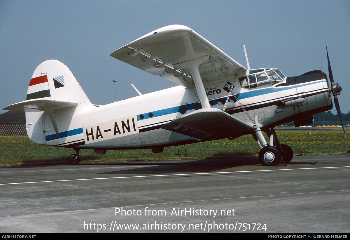 Aircraft Photo of HA-ANI | Antonov An-2P | Thermál Aero | AirHistory.net #751724