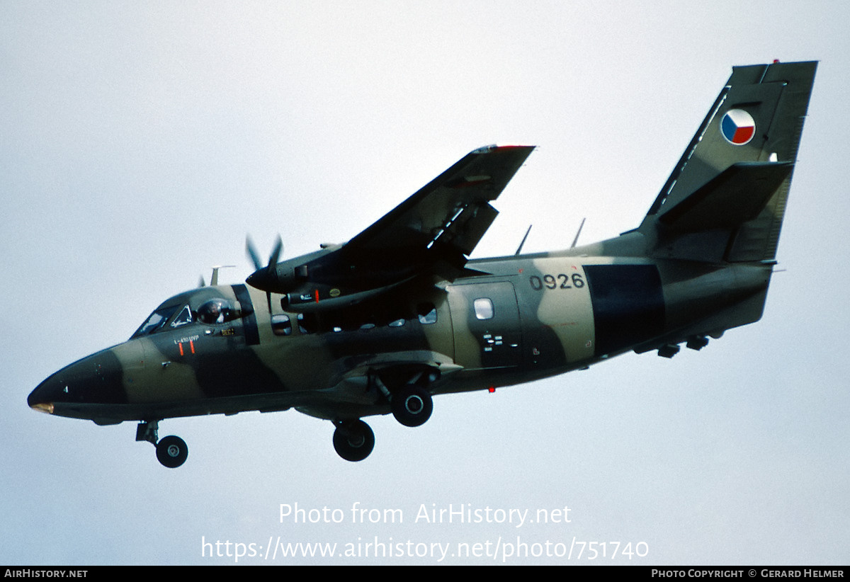 Aircraft Photo of 0926 | Let L-410UVP Turbolet | Czechia - Air Force | AirHistory.net #751740