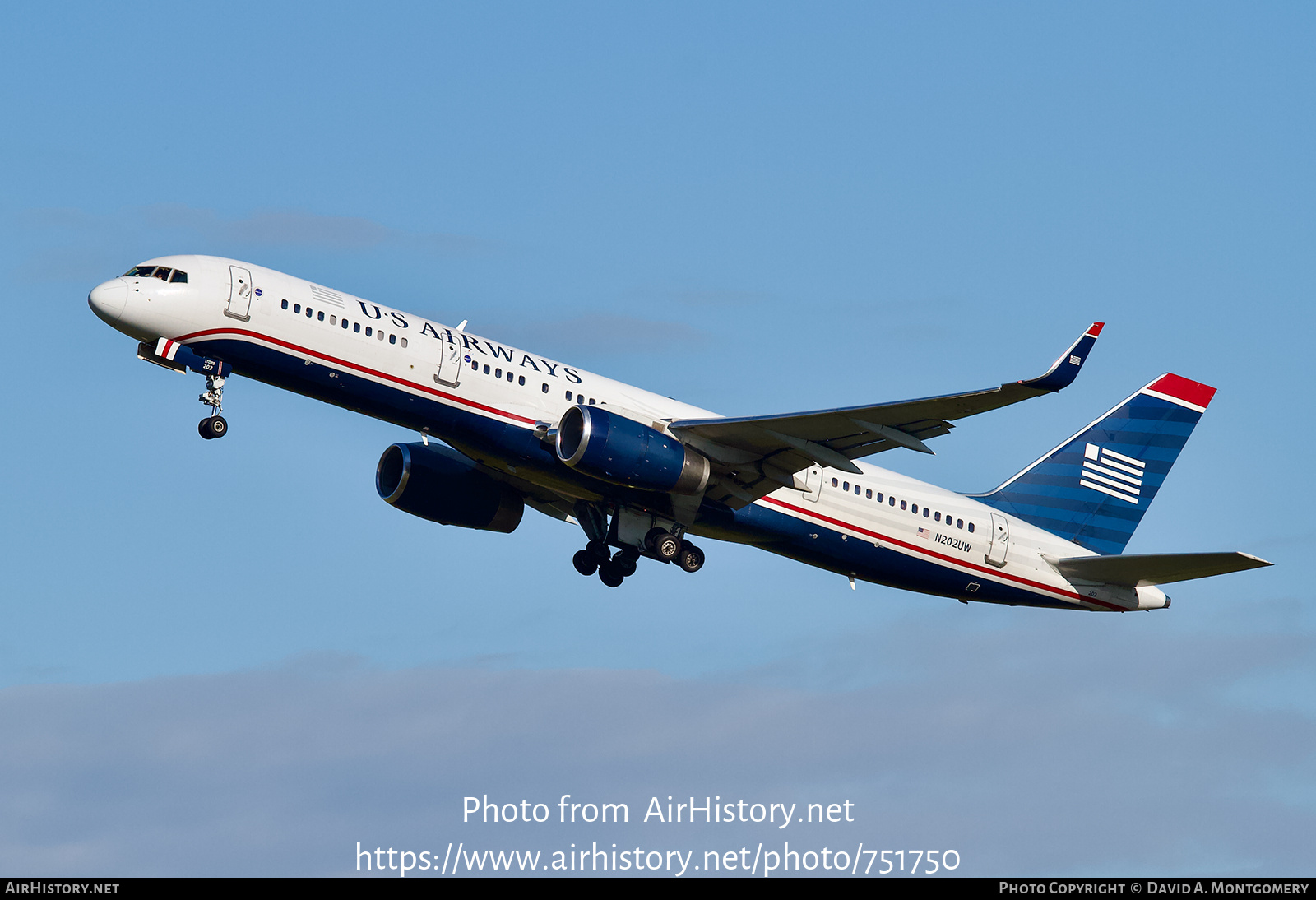 Aircraft Photo of N202UW | Boeing 757-2B7 | US Airways | AirHistory.net #751750