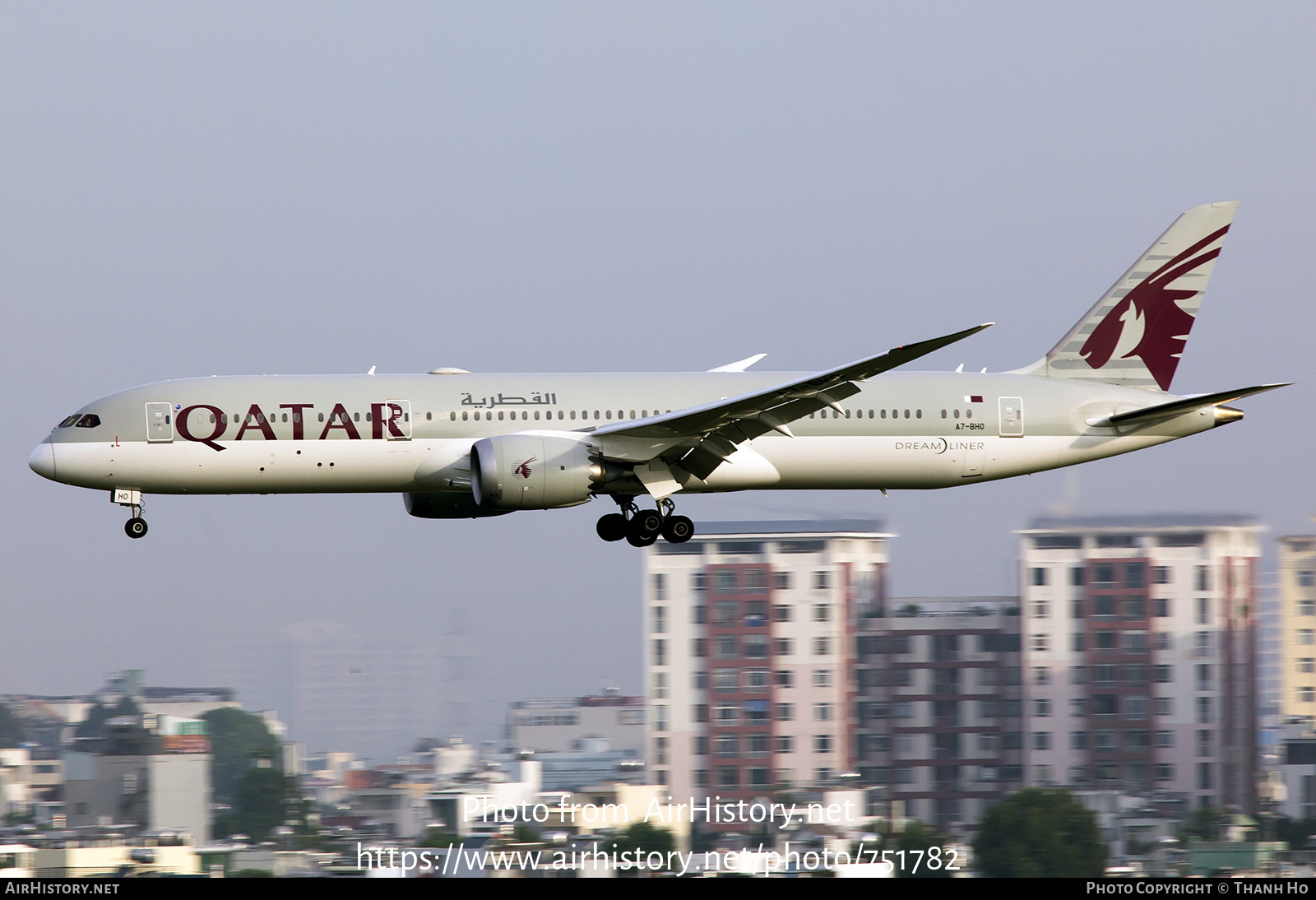 Aircraft Photo of A7-BHO | Boeing 787-9 Dreamliner | Qatar Airways | AirHistory.net #751782